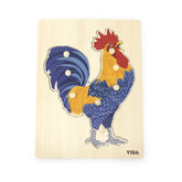 Viga Montessori Puzzle Rooster 44610 - Colorland Toys